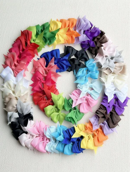 80pcs Little Girls Color Hair Clip - 4 inch