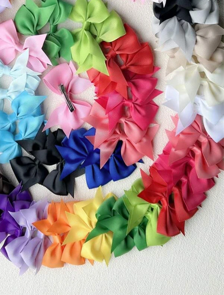 80pcs Little Girls Color Hair Clip - 4 inch