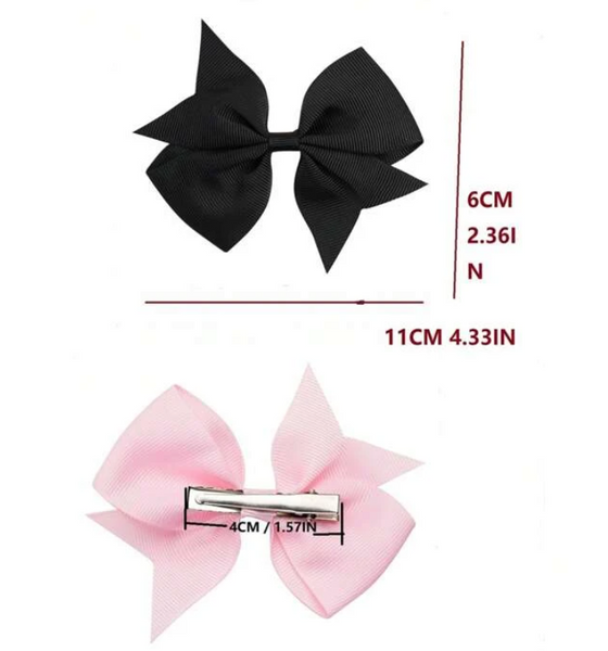 80pcs Little Girls Color Hair Clip - 4 inch