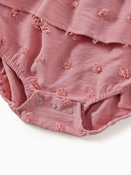Swiss Dot Lace Detail Dresse