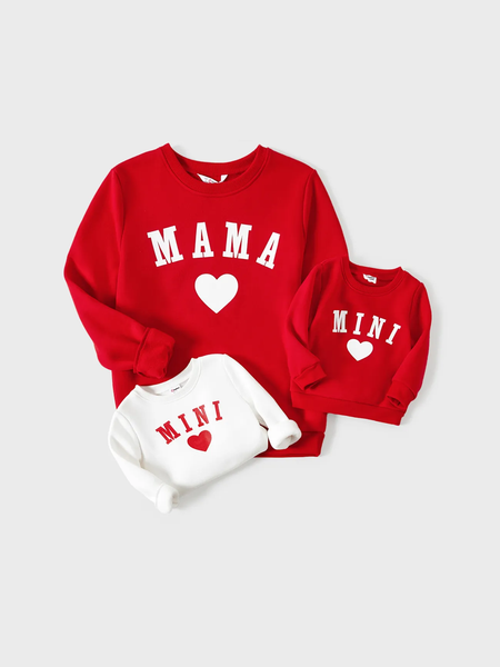 Mommy and Me Outfits - Mini Me Heart Sweatshirts