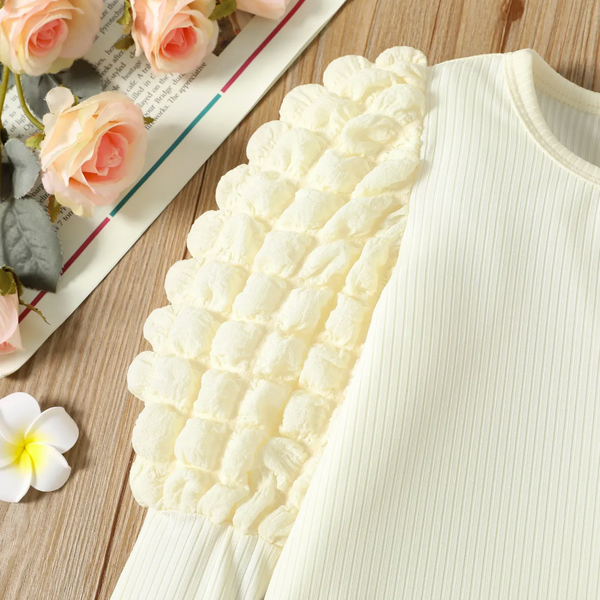 Toddler Girl Puff-sleeve Tee (3 Years old)