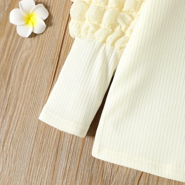 Toddler Girl Puff-sleeve Tee (3 Years old)