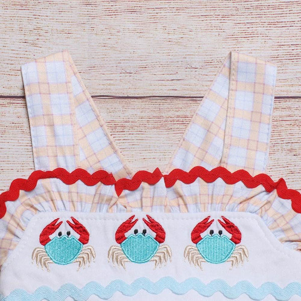 Bow Back Crab Print Dress