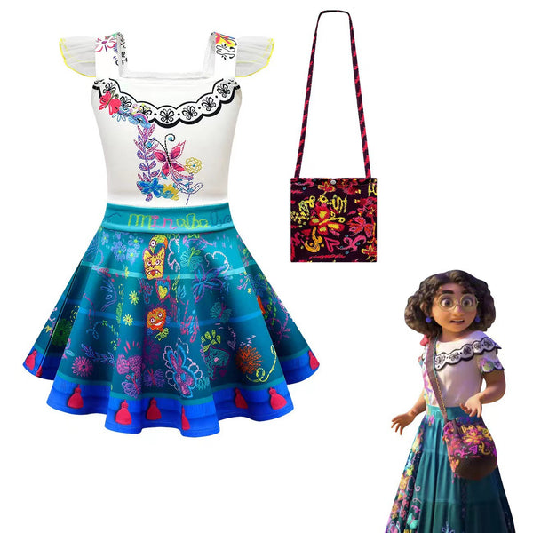 Costume Girl Dress With Bag