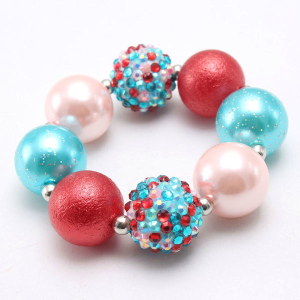 Christmas Tree Chunky Necklace + Bracelet Set