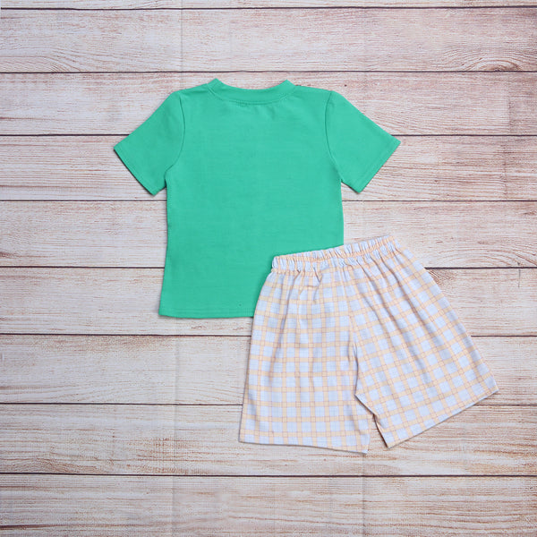 Crab Print Top & Shorts Set