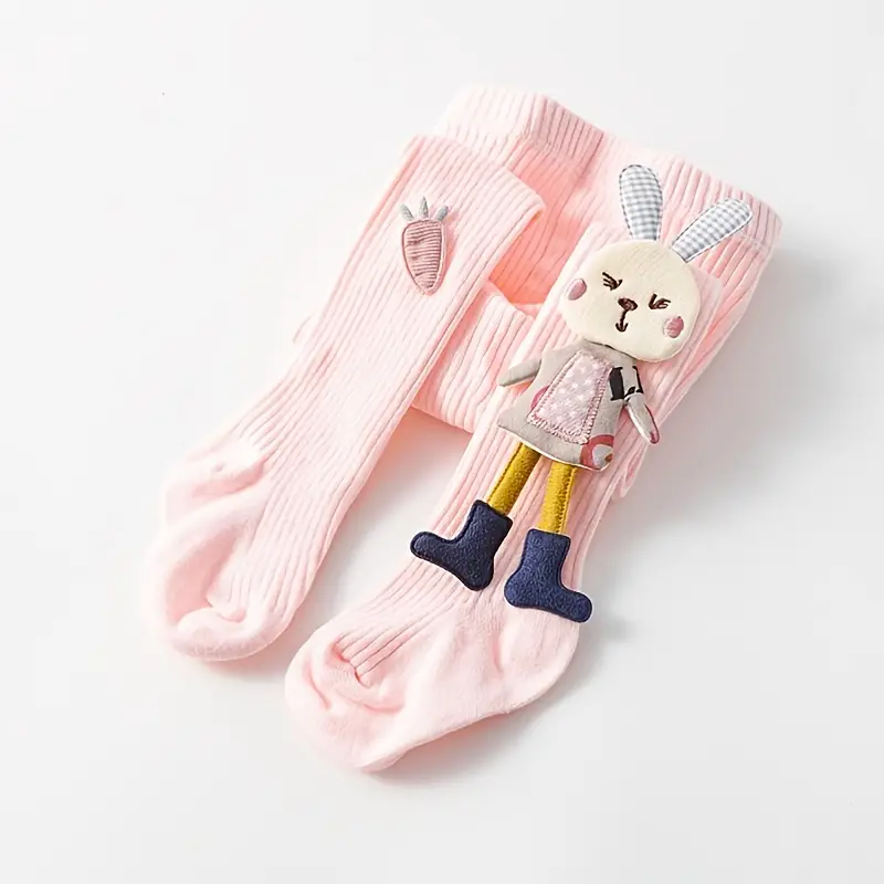 Girl's Pink Rabbit Pantyhose Easter Leggings