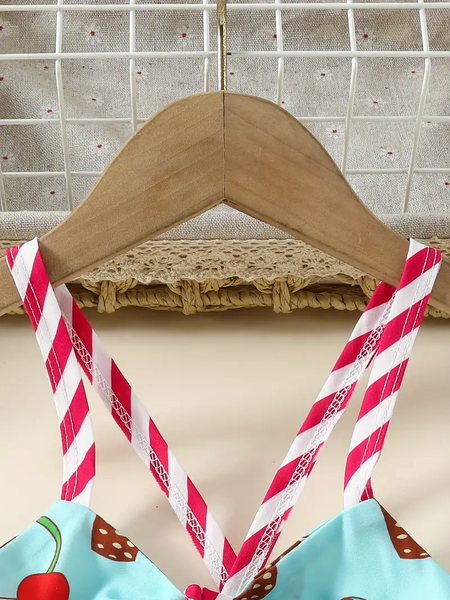 Teal ice cream dress