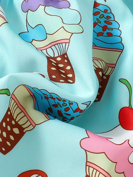 Teal ice cream dress