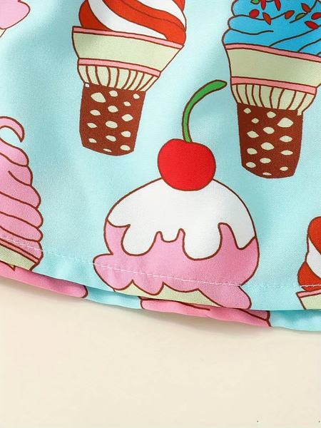 Teal ice cream dress