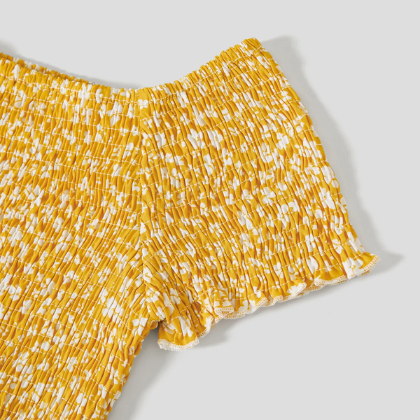 Off-shoulder Smocked Dress (3-4 Years & Women S)