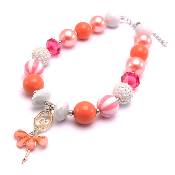 Crystal Ballet Pendant Necklace