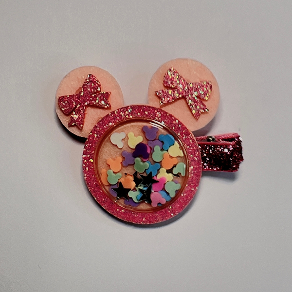 Mouse Ears Christmas Santa Hair Clips