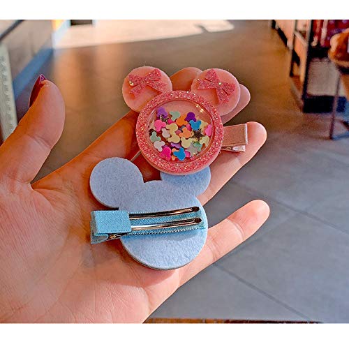 Mouse Ears Christmas Santa Hair Clips