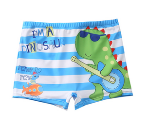 S6077 - Animal Printed Boys Trunks Swim Shorts