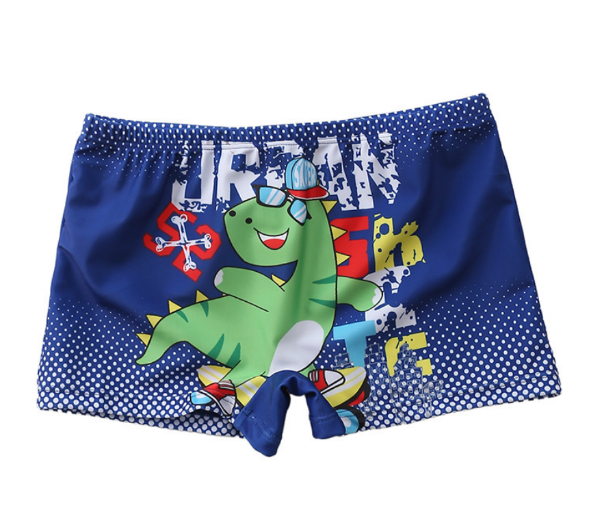 S6096 - Animal Printed Boys Trunks Swim Shorts