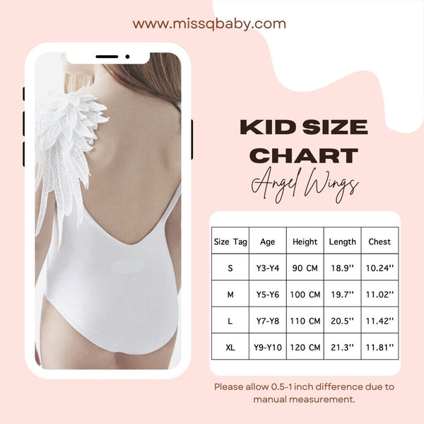 Matching Mother Daughter Angel Wings Swimsuit - White