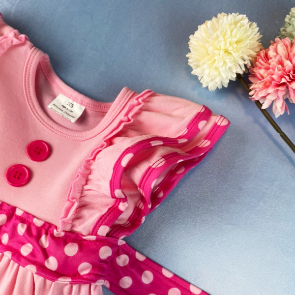 Girl's Pink Hearts Dress